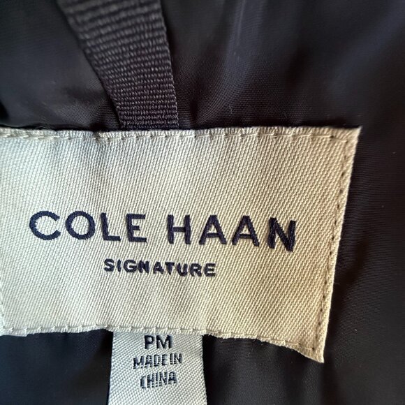 NWOT Cole Haan Women's Signature Taffeta Down Coat w/ Hood - Women's Petite M - Picture 9 of 10